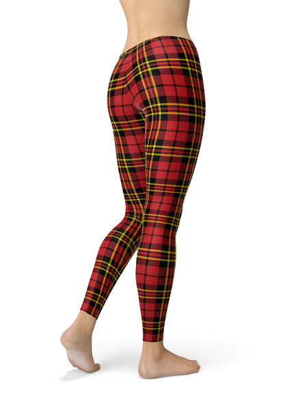 Red Plaid Leggings