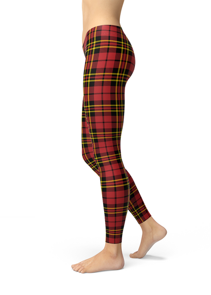Red Plaid Leggings