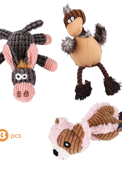 3 pack assorted Dog toys stocking stuffers
