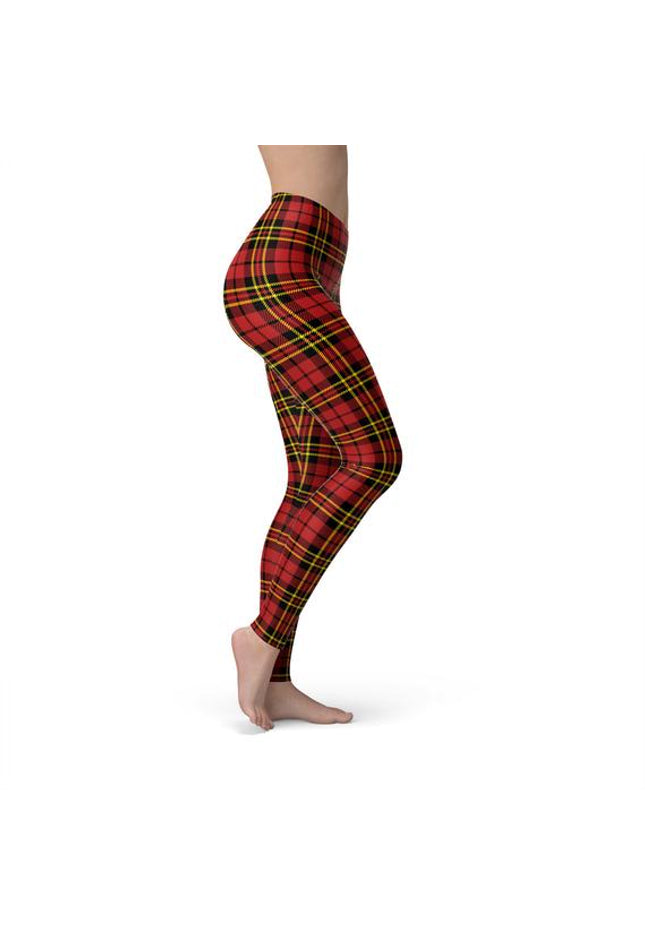 Red Plaid Leggings