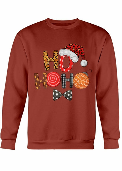 HO HO HO Santa Cap Christmas Sweatshirt