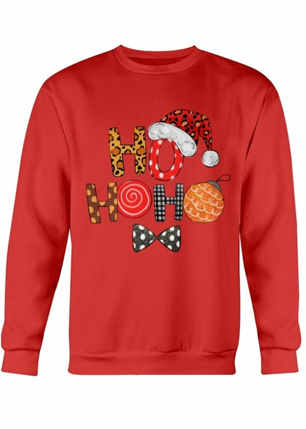 HO HO HO Santa Cap Christmas Sweatshirt