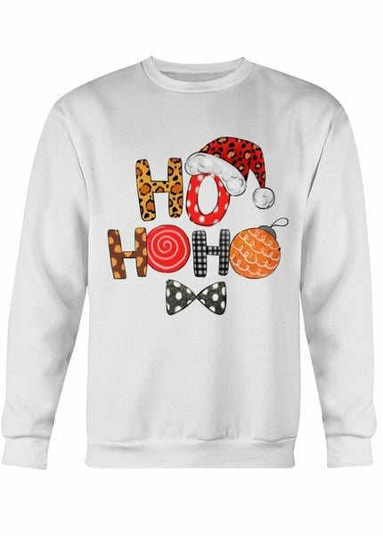 HO HO HO Santa Cap Christmas Sweatshirt
