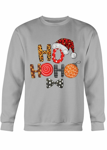 HO HO HO Santa Cap Christmas Sweatshirt