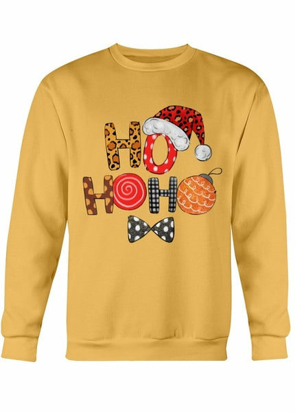 HO HO HO Santa Cap Christmas Sweatshirt